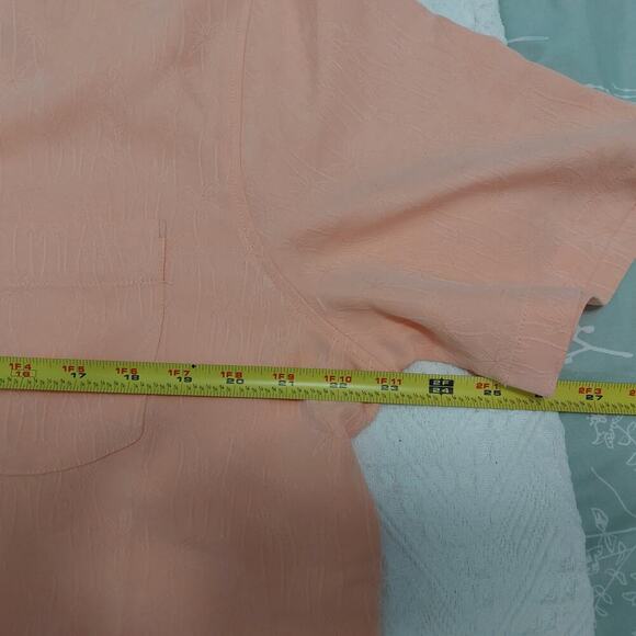 Carribbean Palm Paradise Jacquard Boxy Camp shirt Men's Shirt Resort Wear - Picture 3 of 11